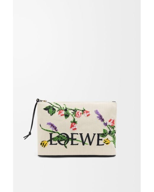 Loewe Brown Medium Oblong Pouch