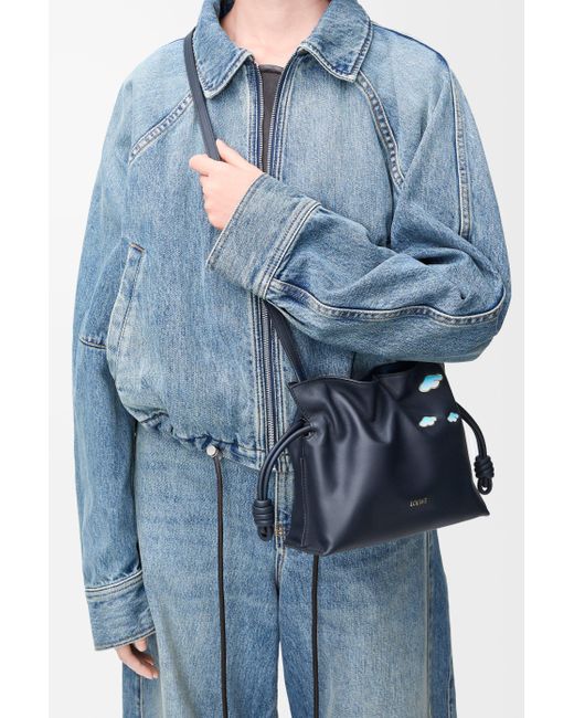 Loewe Blue Mini Flamenco Clutch