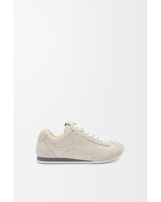 Loewe White Luxury Ballet Runner 2.0 In Soft Calfskin for men