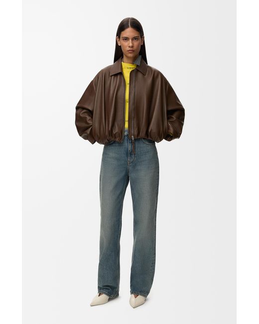 Loewe Brown Draped Jacket