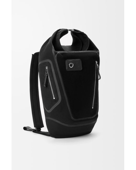 Loewe Black Flex Roll-Top Backpack for men