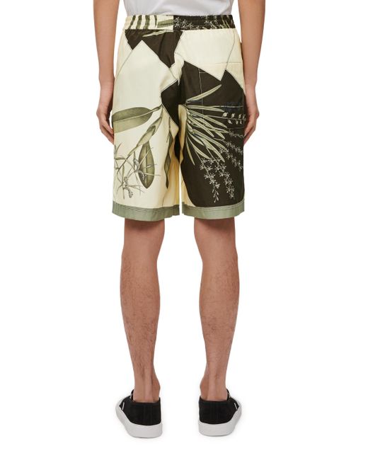 Loewe White Shorts In Cotton And Silk for men