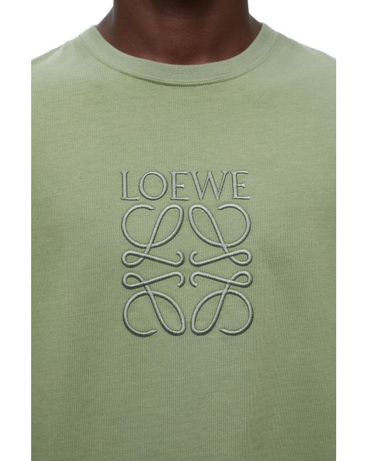 Loewe Green Luxury Regular Fit T-shirt In Cotton for men