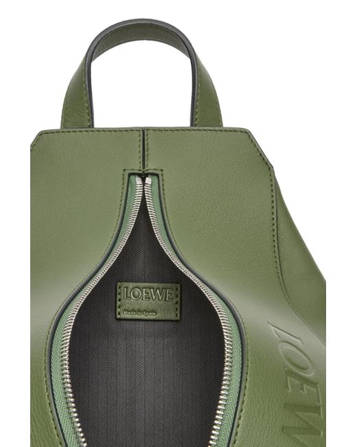 Loewe Green Luxury Small Convertible Backpack In Classic Calfskin for men