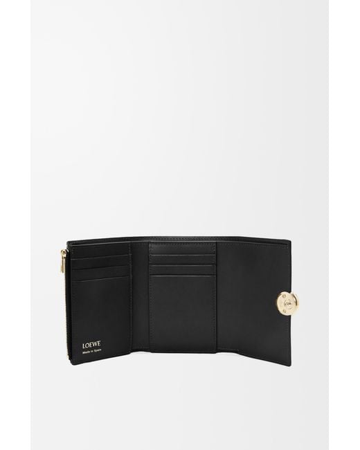 Loewe White Pebble Small Vertical Wallet