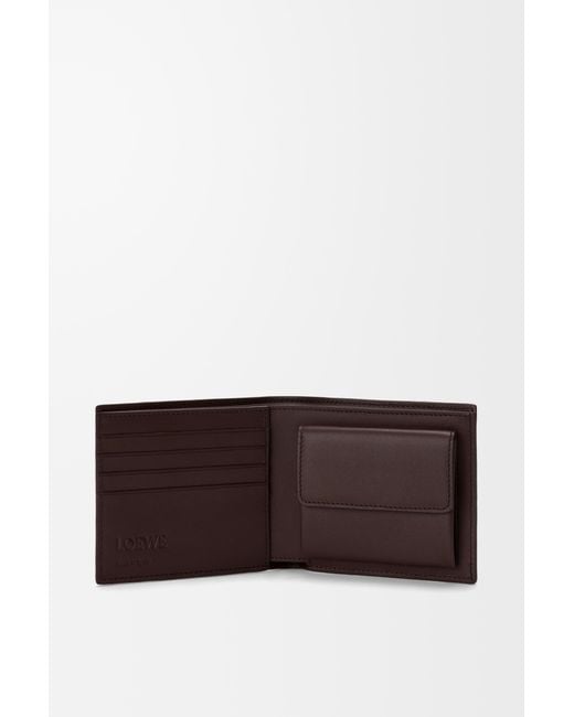 Loewe White Puzzle Bifold Coin Wallet for men