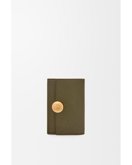 Loewe White Pebble Small Vertical Wallet