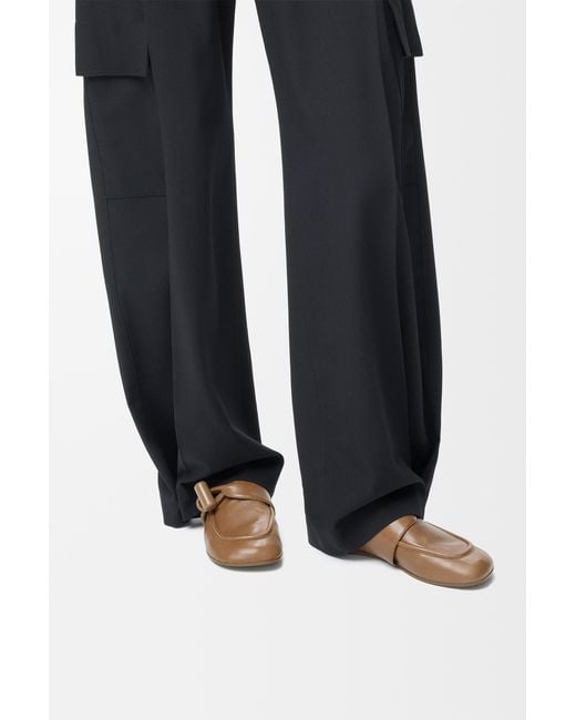 Loewe White Toggle Loafer