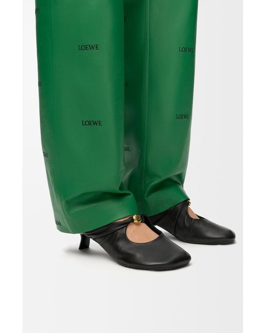 Loewe White Pebble Soft Mule