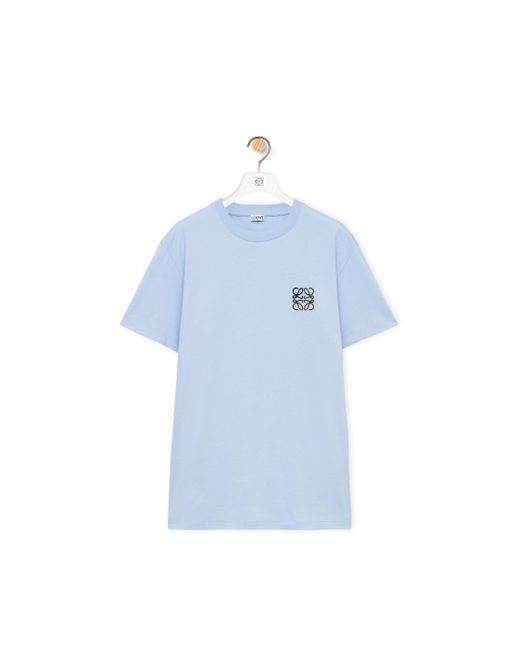 Loewe Blue Luxury Regular Fit T-shirt In Cotton for men