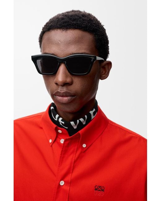 Loewe Gray Sigma Slim Sunglasses Hombre for men