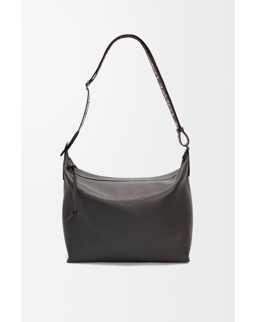 Loewe Black Leather Cubi Cross-Body Bag for men