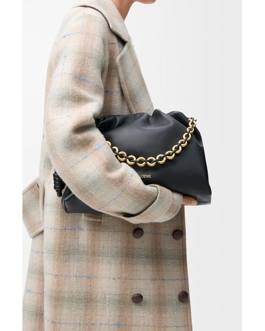 Loewe Black Luxury Large Flamenco Purse In Mellow Nappa Lambskin