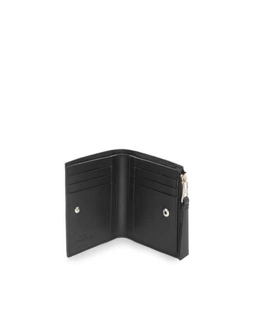 Loewe Black Luxury Puzzle Slim Compact Wallet In Classic Calfskin for men