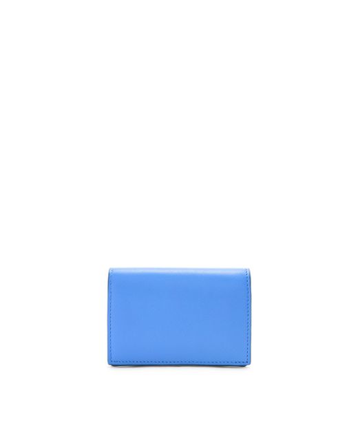 Loewe Blue Leather Folded Wallet for men