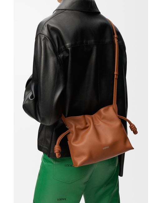 Loewe Brown Mini Flamenco Clutch