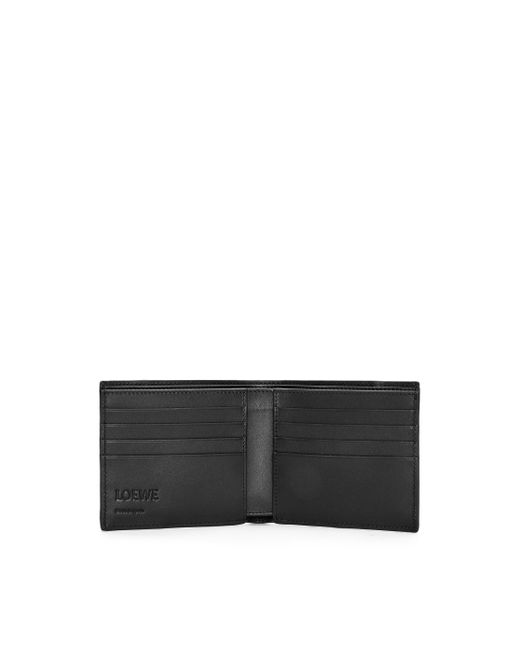 Loewe Black Puzzle Bifold Wallet In Classic Calfskin for men