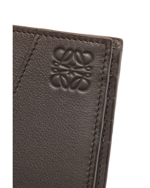 Loewe White Puzzle Bifold Coin Wallet In Classic Calfskin for men