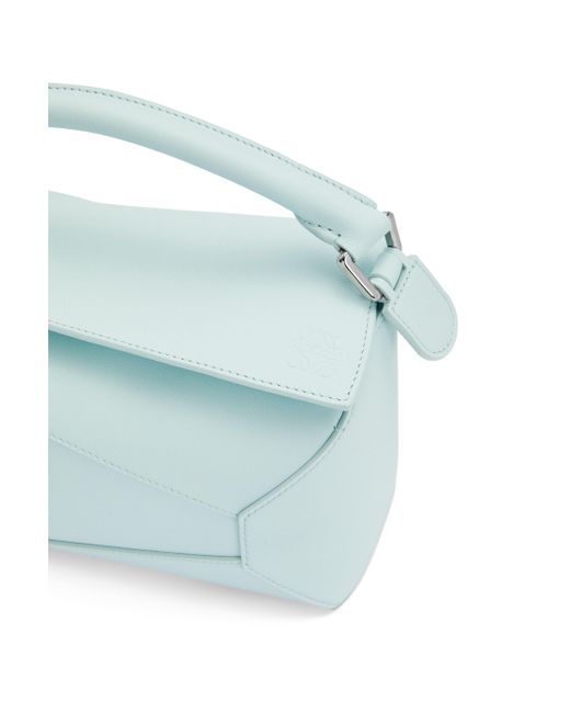 Loewe Blue Small Puzzle Bag In Classic Calfskin