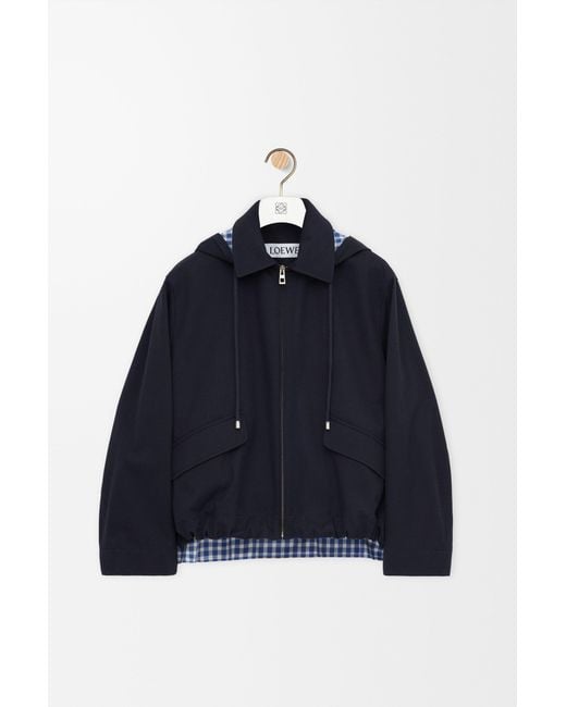 Loewe Blue Hooded Parka