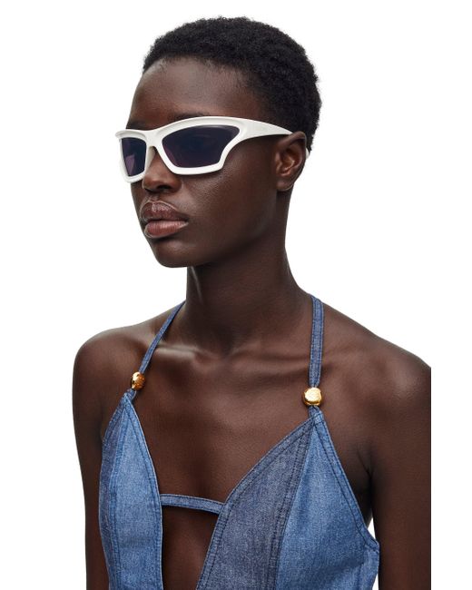 Loewe Blue Luxury Arch Mask Sunglasses
