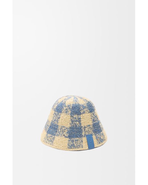 Sombrero De Pescador En Rafia Mujer Loewe de color Multicolor