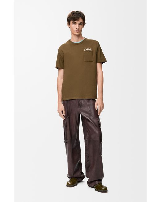 Loewe Brown Relaxed Fit T-Shirt for men