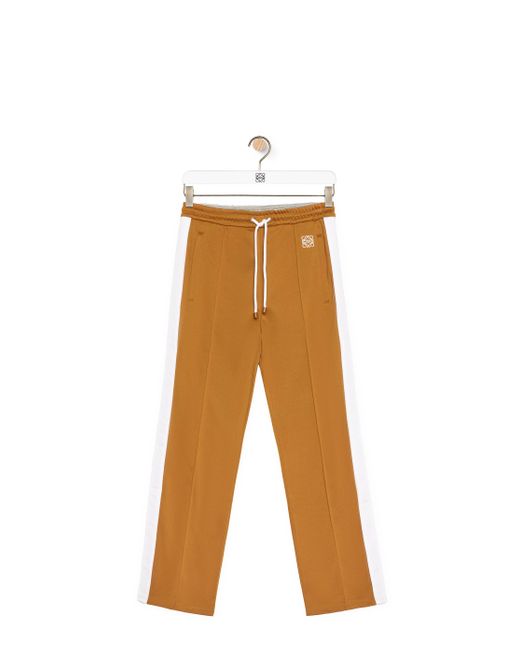 Loewe White Luxury Tracksuit Trousers In Technical Jersey