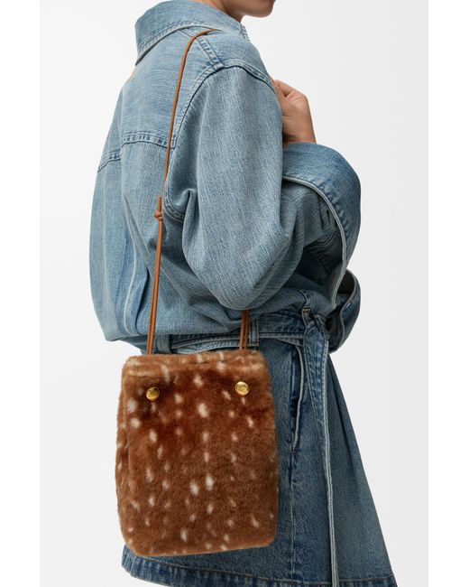 Loewe Blue Pebble Pouch