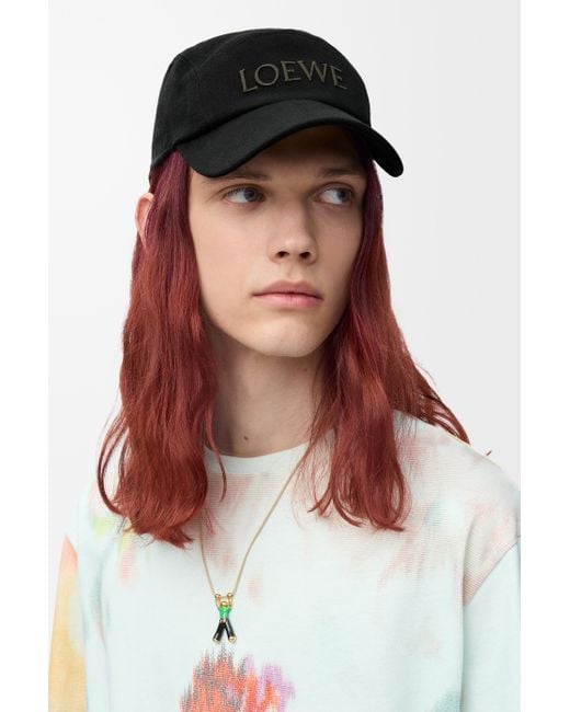 Loewe Black Camp Cap for men