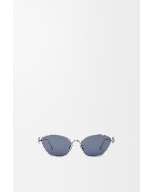 Loewe Blue Anagram Bombé Hexagon Sunglasses For
