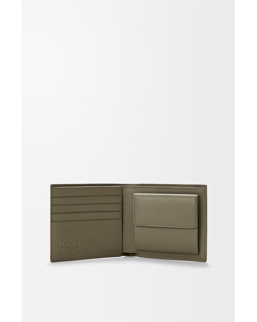 Loewe Green Bifold Coin Wallet for men