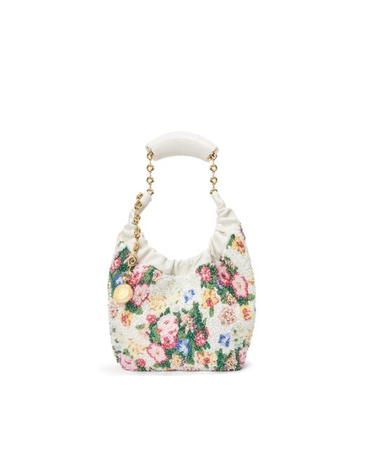 Loewe Metallic Luxury Mini Squeeze Bag In Beaded Leather