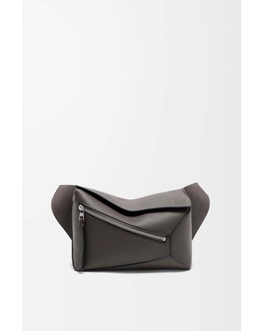 Loewe Gray Small Puzzle Bumbag In Classic Calfskin for men