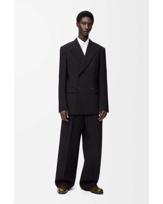 Loewe White Wide Leg Trousers for men