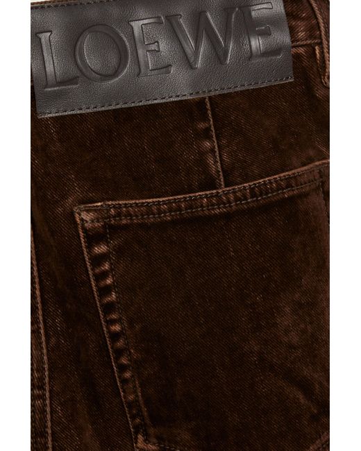 Loewe Brown Luxury Bootleg Jeans In Denim For for men