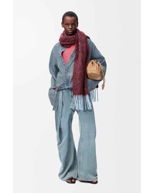 Loewe Blue Draped Shirt