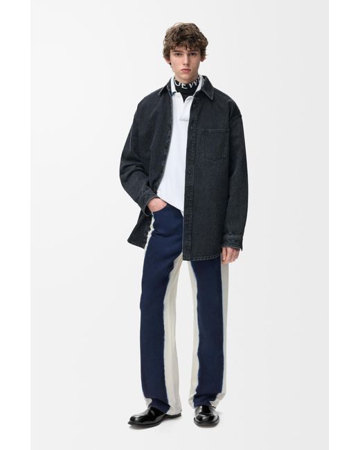 Loewe Blue Anagram Overshirt for men