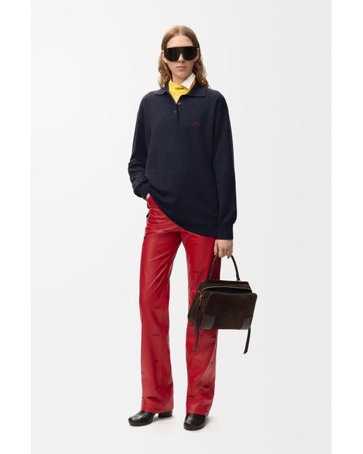 Loewe Blue Polo Sweater