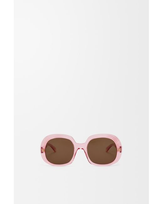 Loewe Multicolor Mini Anagram Steps Square Sunglasses For