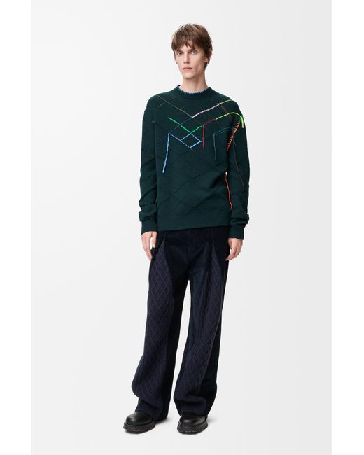 Loewe Green Sweater for men