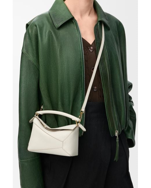 Loewe Green Mini Puzzle Edge Bag