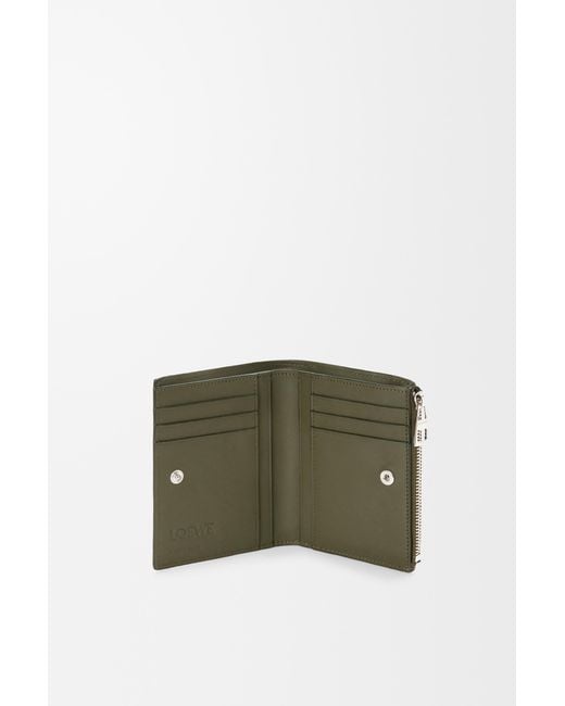 Loewe Green Slim Compact Wallet for men