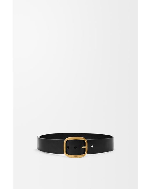 Loewe Black Luxury Rounded Soft Belt In Classic Calfskin