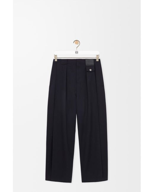 Pantalón En Lanasize Hombre Loewe de hombre de color Blue