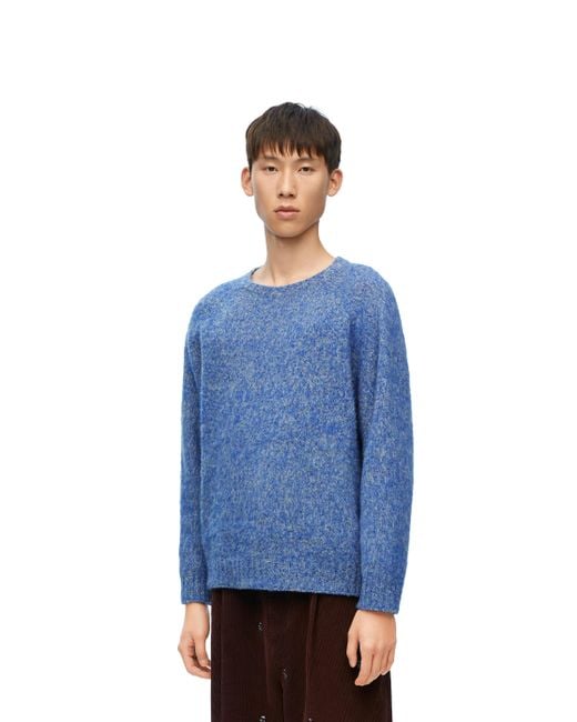 Loewe Blue Luxury Sweater In Wool for men