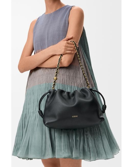 Loewe Black Mini Flamenco Shoulder Bag