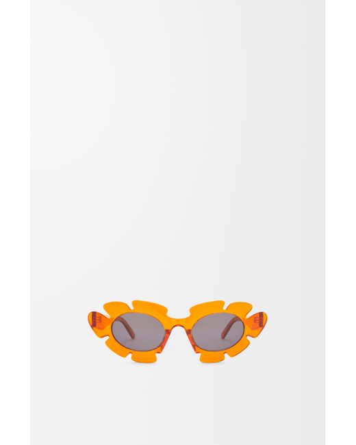 Loewe Orange Luxury Flower Sunglasses For