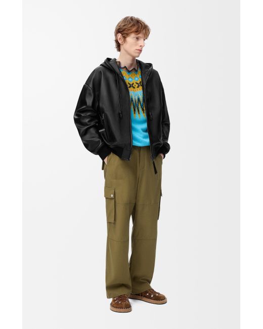 Loewe Black Hooded Jacket for men