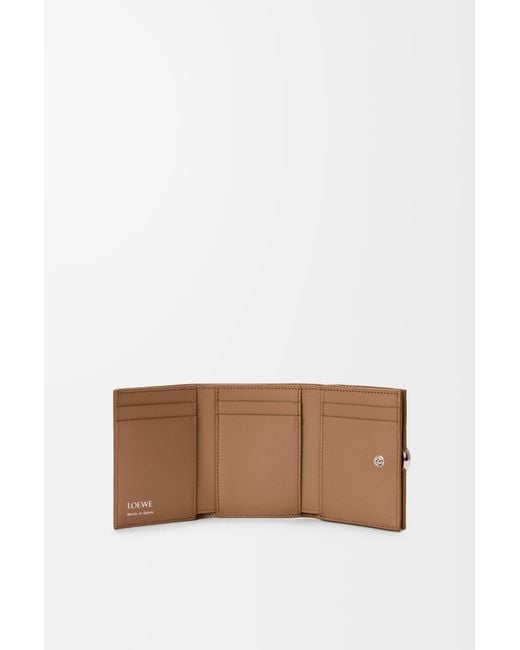 Loewe White Pebble Trifold Wallet